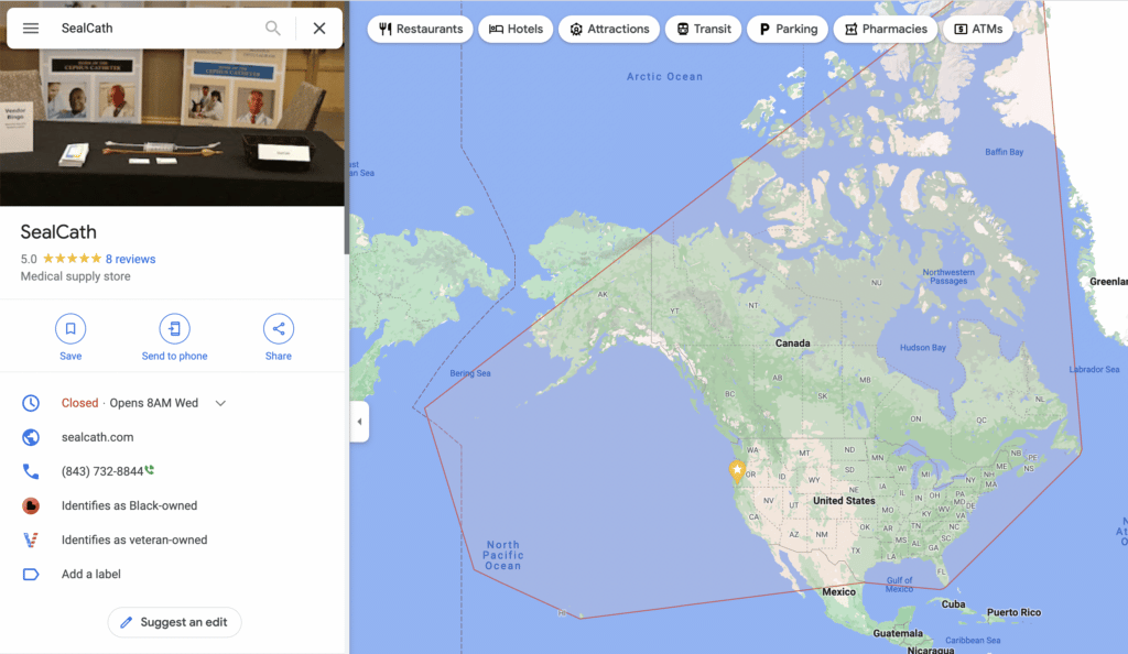 SealCath is on Google Maps
